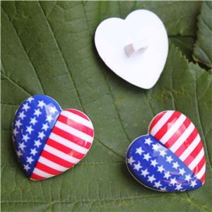 Flag Button - Stars & Stripes